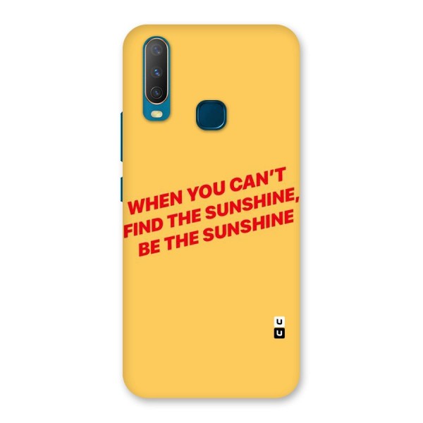 Be The Sunshine Back Case for Vivo U10