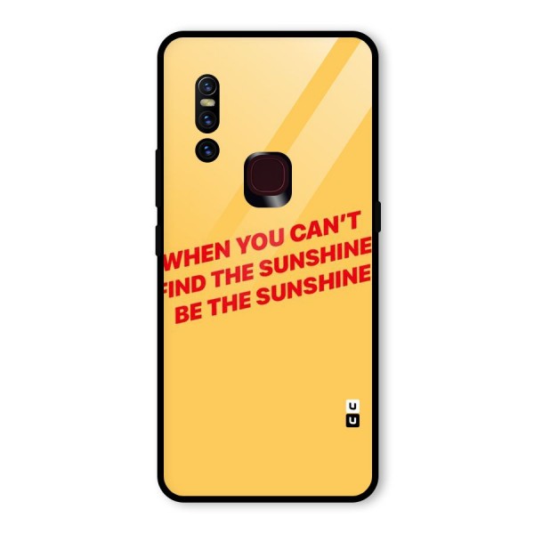 Be The Sunshine Glass Back Case for Vivo V15