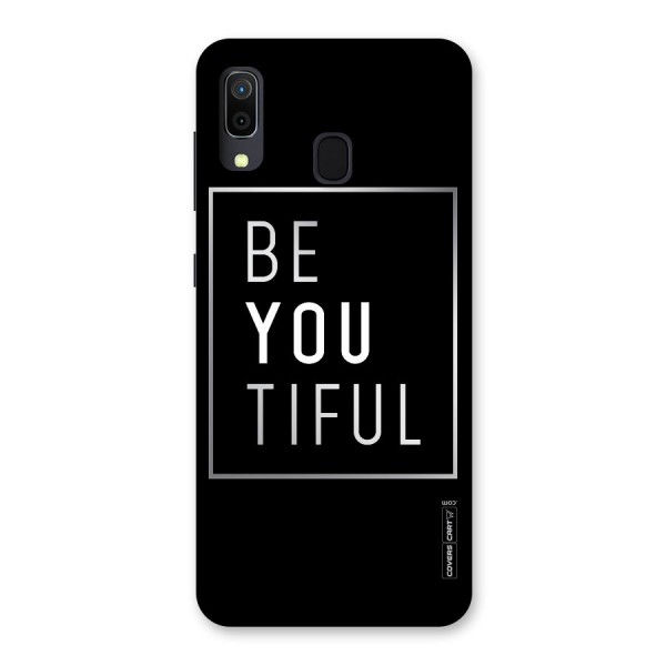 Be You Beautiful Back Case for Galaxy A20