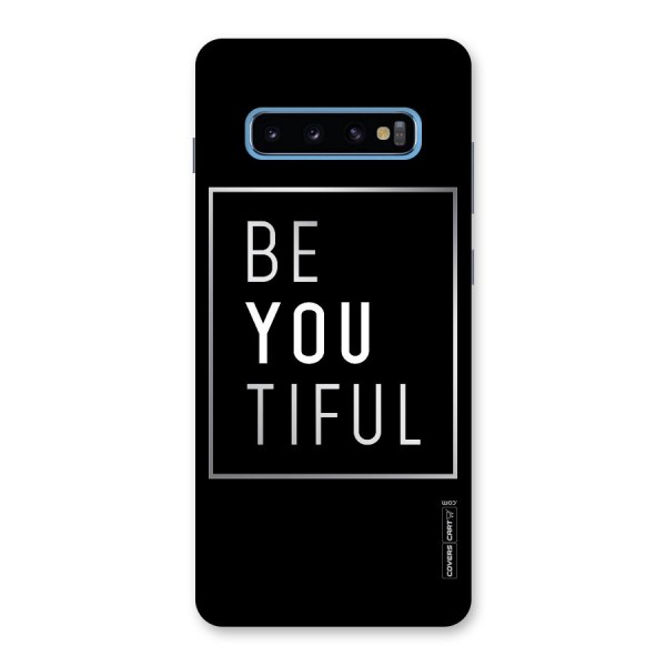 Be You Beautiful Back Case for Galaxy S10 Plus