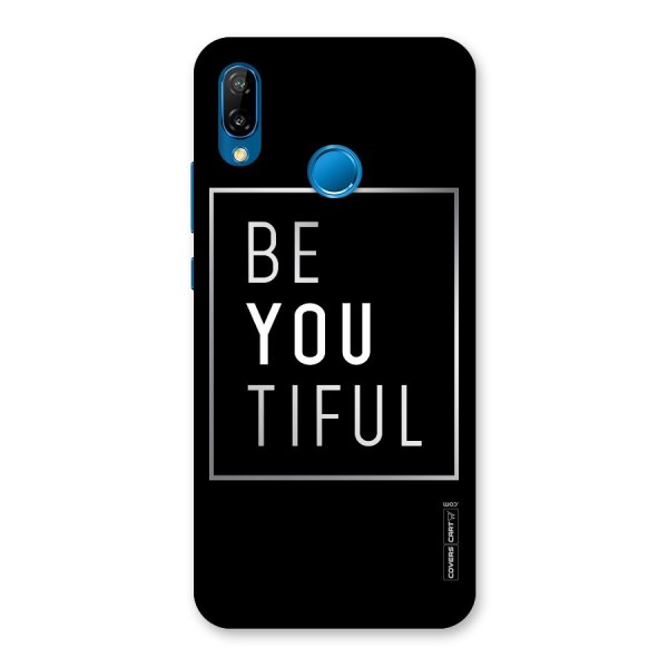 Be You Beautiful Back Case for Huawei P20 Lite