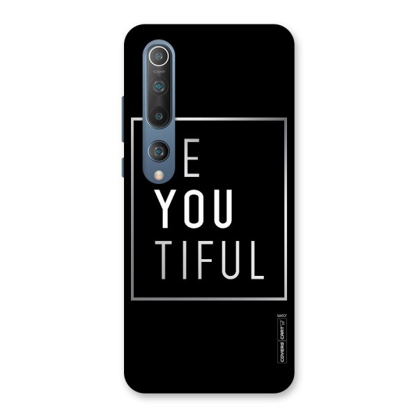 Be You Beautiful Back Case for Mi 10