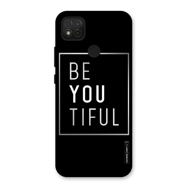 Be You Beautiful Back Case for Redmi 9C