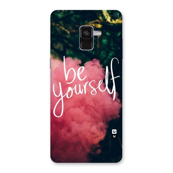 Be Yourself Greens Back Case for Galaxy A8 Plus