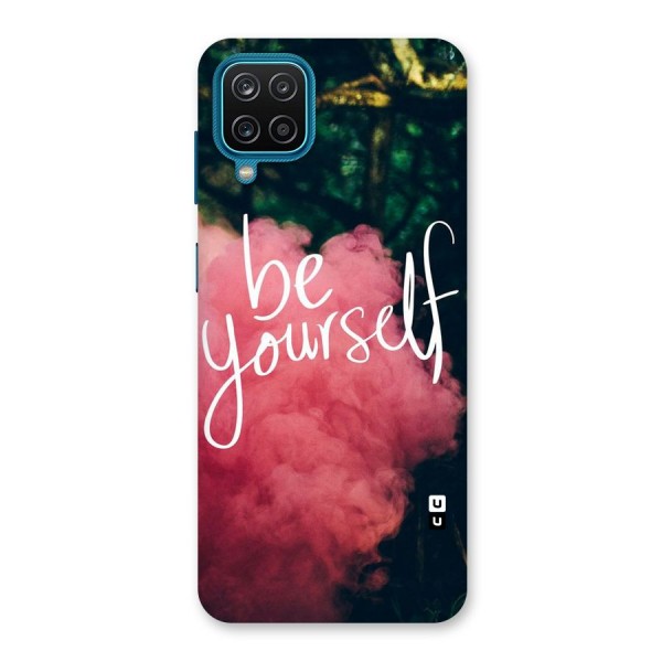 Be Yourself Greens Back Case for Galaxy F12