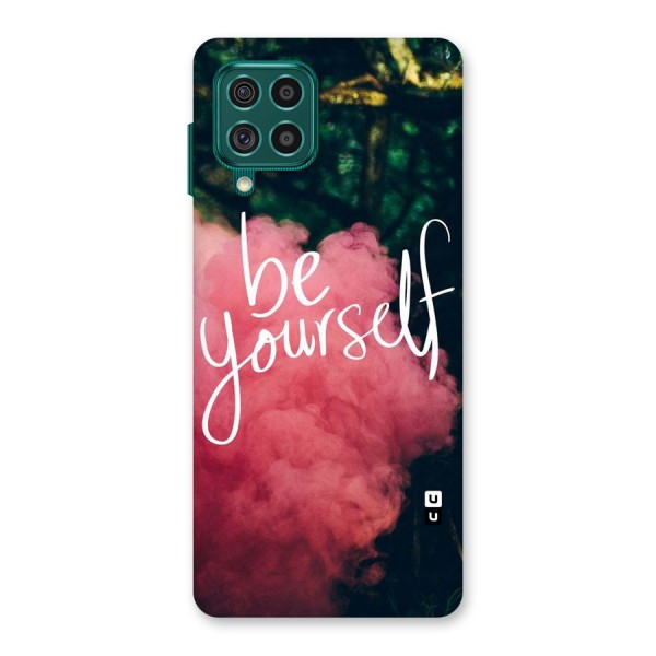 Be Yourself Greens Back Case for Galaxy F62