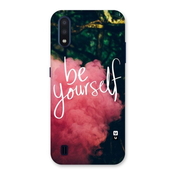 Be Yourself Greens Back Case for Galaxy M01