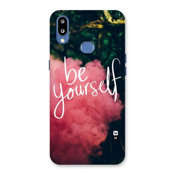 Be Yourself Greens Back Case for Galaxy M01s