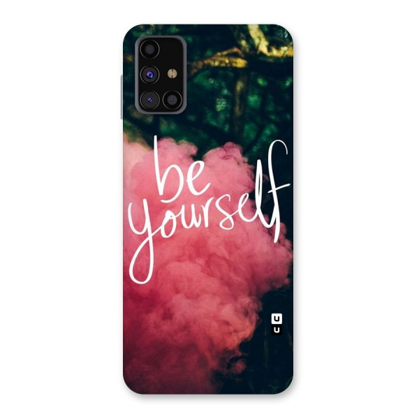 Be Yourself Greens Back Case for Galaxy M31s