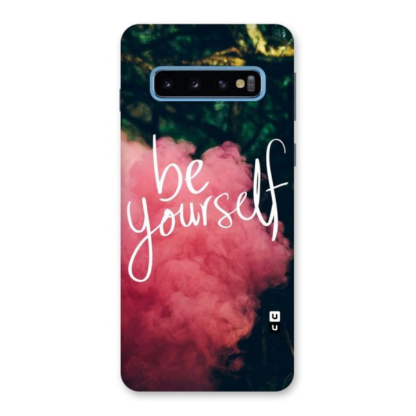 Be Yourself Greens Back Case for Galaxy S10