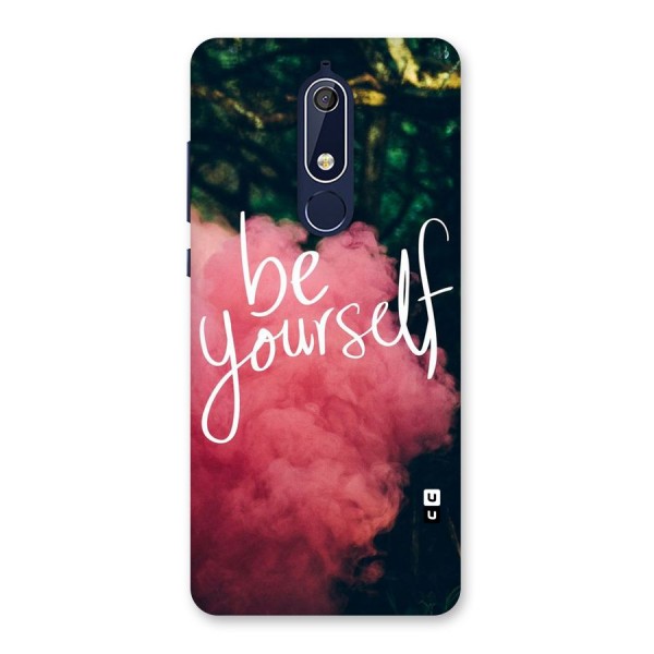 Be Yourself Greens Back Case for Nokia 5.1