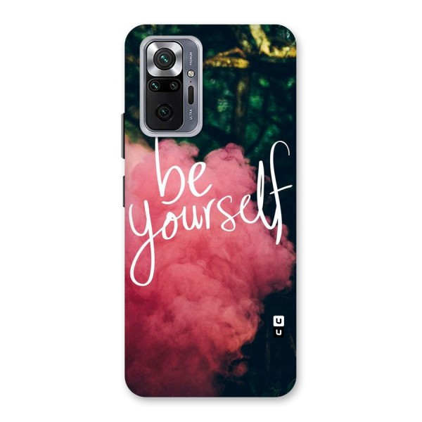 Be Yourself Greens Back Case for Redmi Note 10 Pro
