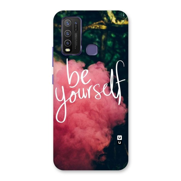 Be Yourself Greens Back Case for Vivo Y30