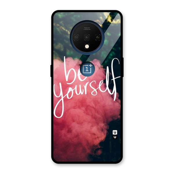 Be Yourself Greens Glass Back Case for OnePlus 7T