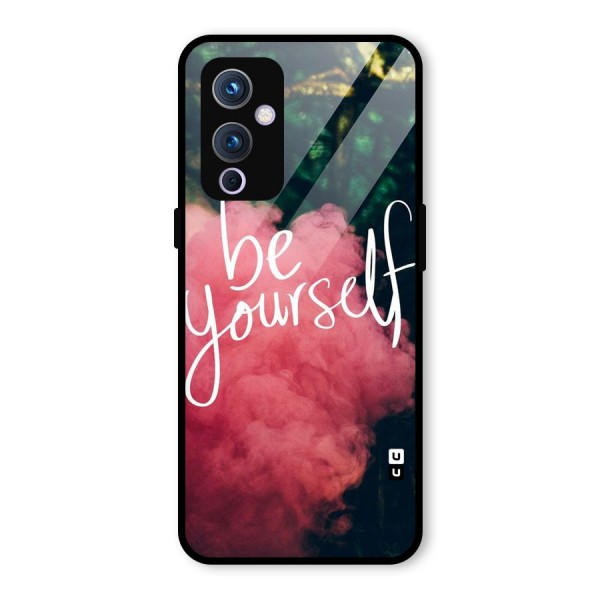 Be Yourself Greens Glass Back Case for OnePlus 9