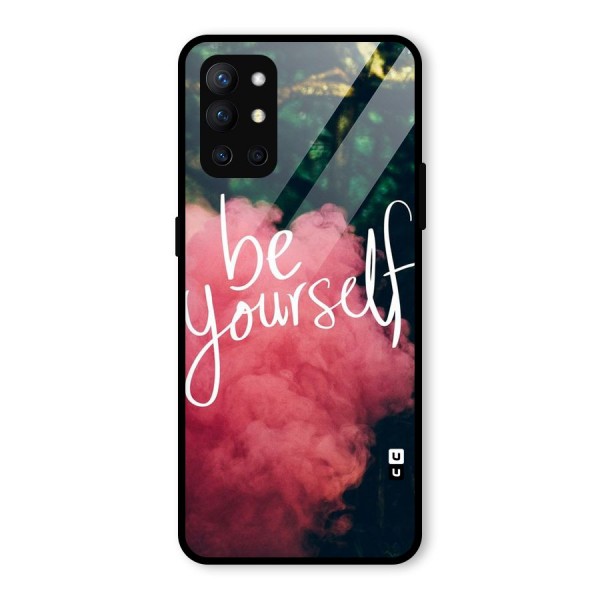 Be Yourself Greens Glass Back Case for OnePlus 9R