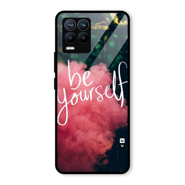 Be Yourself Greens Glass Back Case for Realme 8 Pro