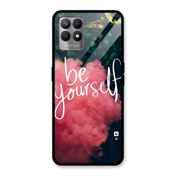 Be Yourself Greens Glass Back Case for Realme 8i