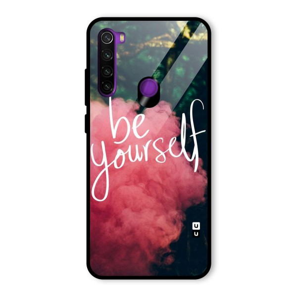 Be Yourself Greens Glass Back Case for Redmi Note 8