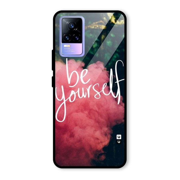 Be Yourself Greens Glass Back Case for Vivo Y73