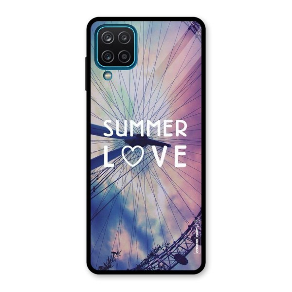 Beach Dreams Glass Back Case for Galaxy A12