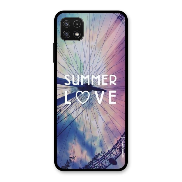 Beach Dreams Glass Back Case for Galaxy A22 5G