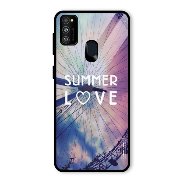 Beach Dreams Glass Back Case for Galaxy M21