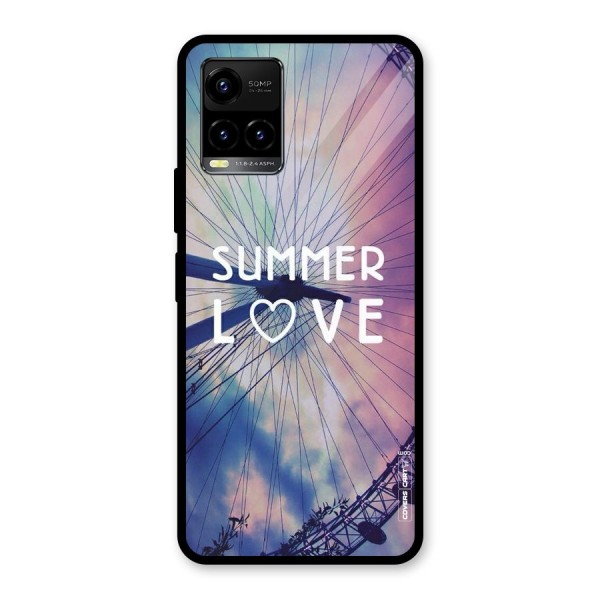 Beach Dreams Glass Back Case for Vivo Y21 2021