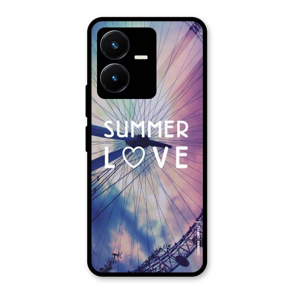 Beach Dreams Glass Back Case for Vivo Y22