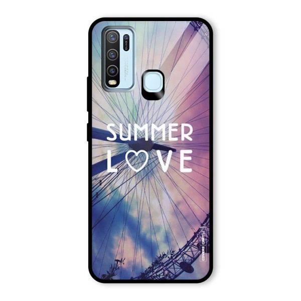 Beach Dreams Glass Back Case for Vivo Y30