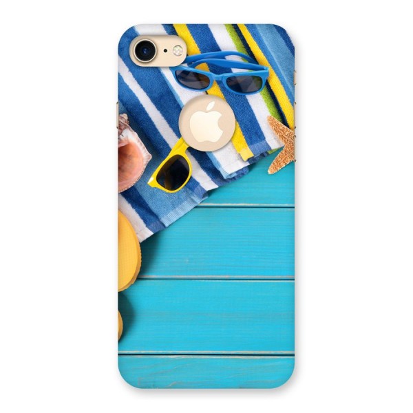 Beach Ready Back Case for iPhone 8 Logo Cut