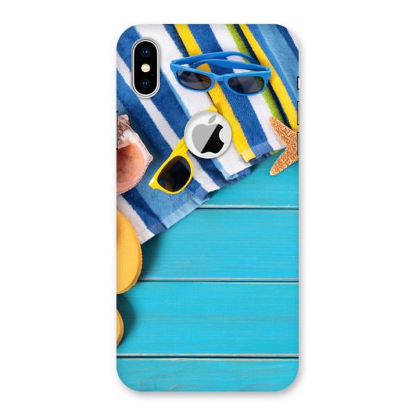 Beach Ready Back Case for iPhone XS Logo Cut