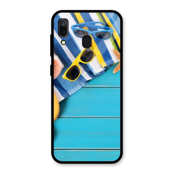 Beach Ready Glass Back Case for Galaxy A30