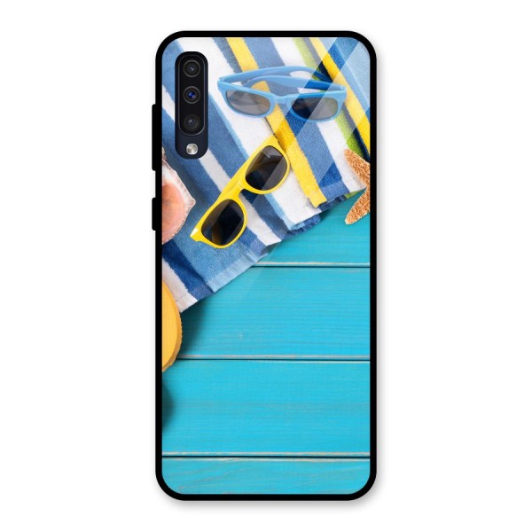 Beach Ready Glass Back Case for Galaxy A50s