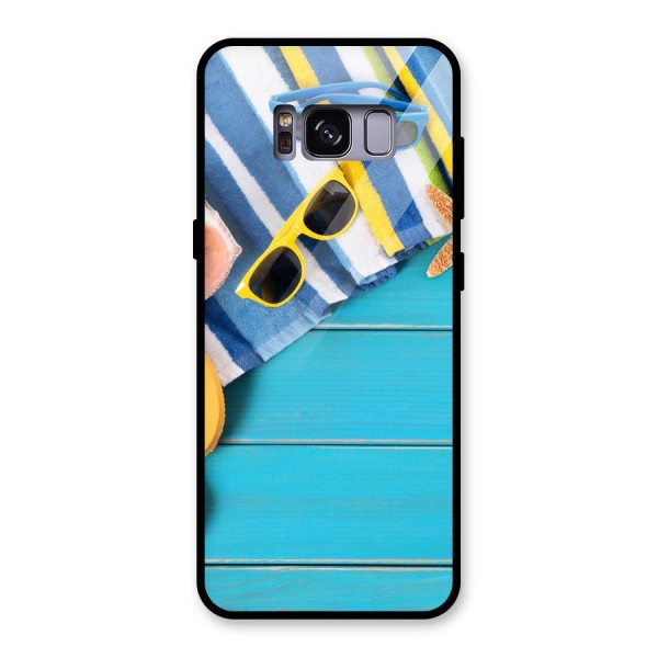 Beach Ready Glass Back Case for Galaxy S8