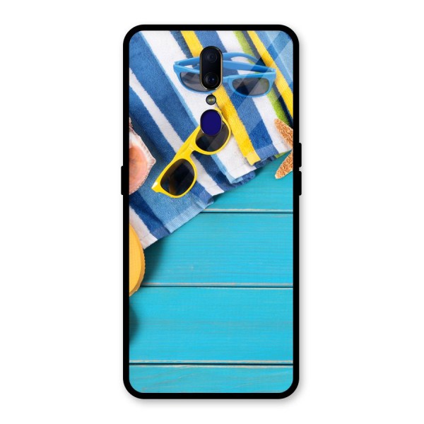 Beach Ready Glass Back Case for Oppo F11