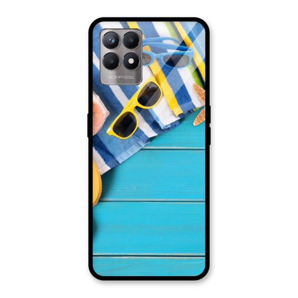 Beach Ready Glass Back Case for Realme 8i