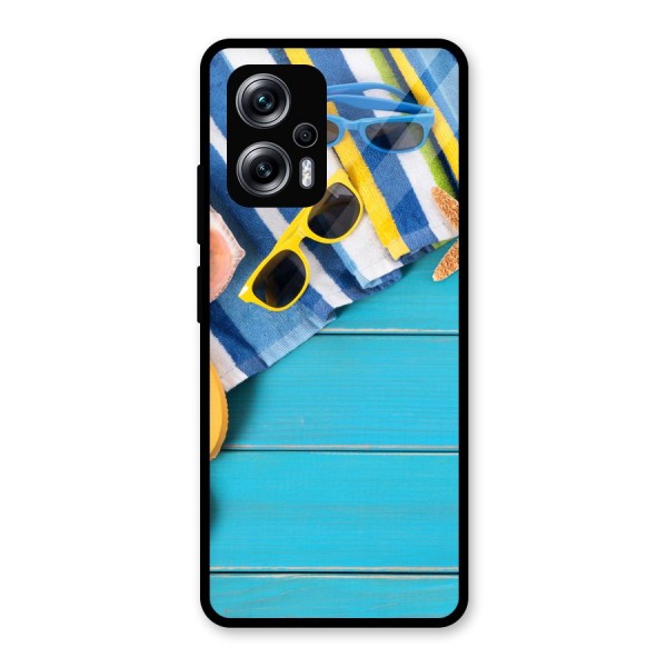 Beach Ready Glass Back Case for Redmi K50i