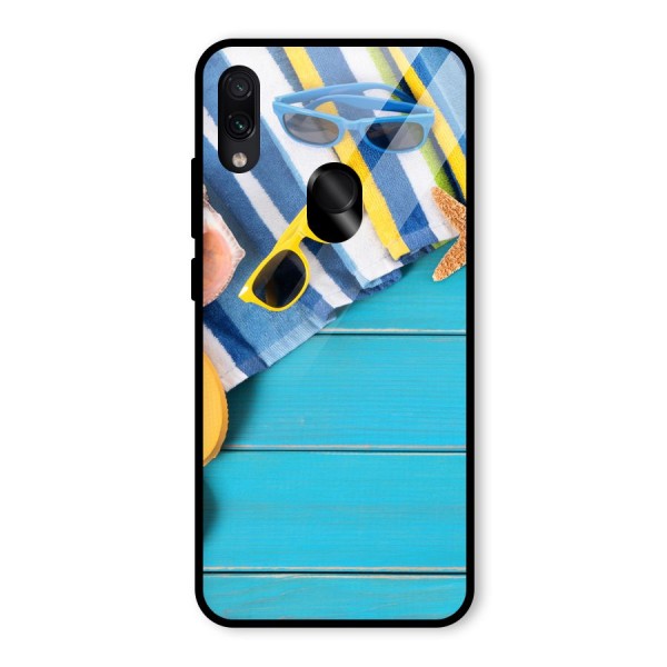 Beach Ready Glass Back Case for Redmi Note 7