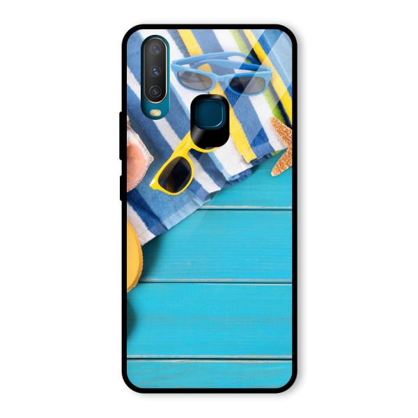 Beach Ready Glass Back Case for Vivo Y12