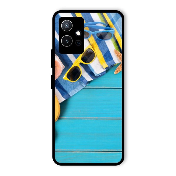 Beach Ready Glass Back Case for Vivo iQOO Z6