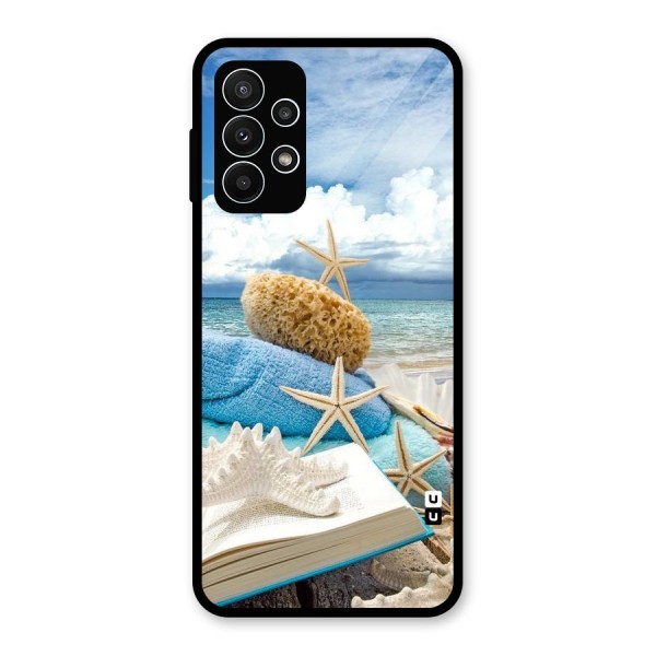 Beach Sky Glass Back Case for Galaxy A23