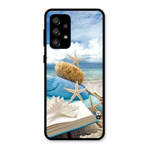 Beach Sky Glass Back Case for Galaxy A32