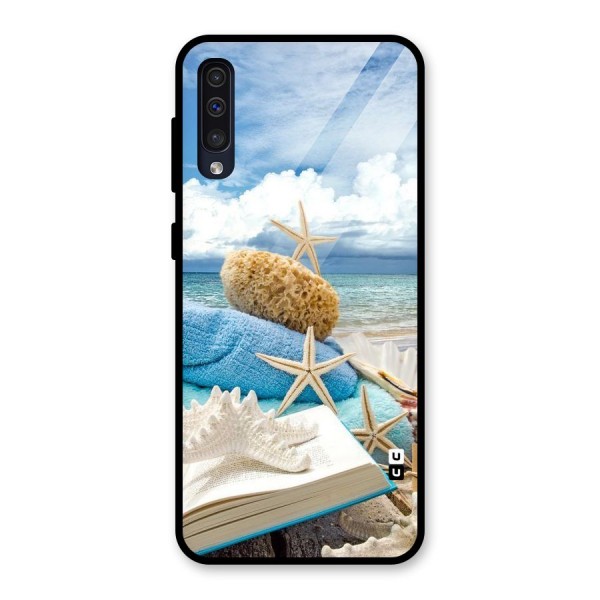 Beach Sky Glass Back Case for Galaxy A50s