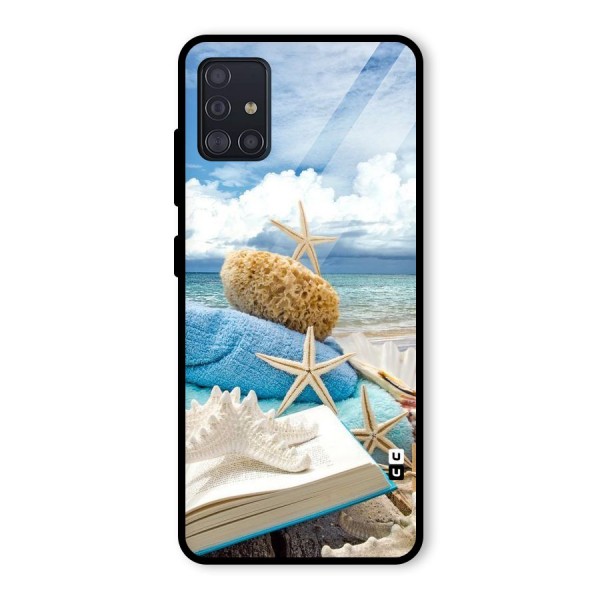 Beach Sky Glass Back Case for Galaxy A51