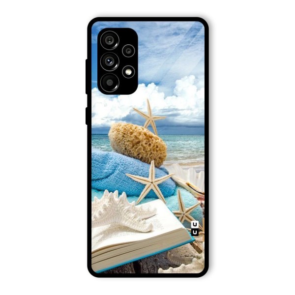 Beach Sky Glass Back Case for Galaxy A73 5G