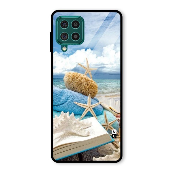 Beach Sky Glass Back Case for Galaxy F62