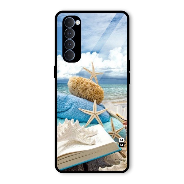 Beach Sky Glass Back Case for Oppo Reno4 Pro