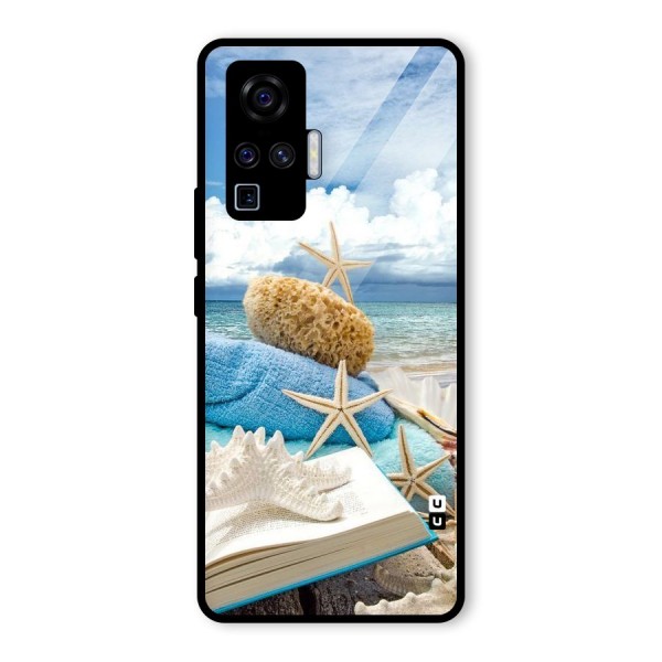 Beach Sky Glass Back Case for Vivo X50 Pro