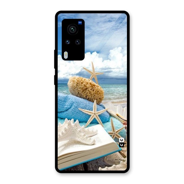 Beach Sky Glass Back Case for Vivo X60 Pro